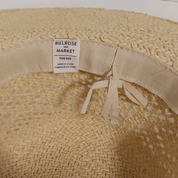 NWOT Melrose & Market adjustable straw sun hat OS - Picture 4 of 12